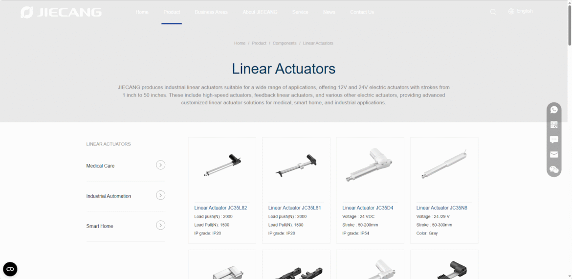 Engineering Applications and Selection Guide for Linear Actuators